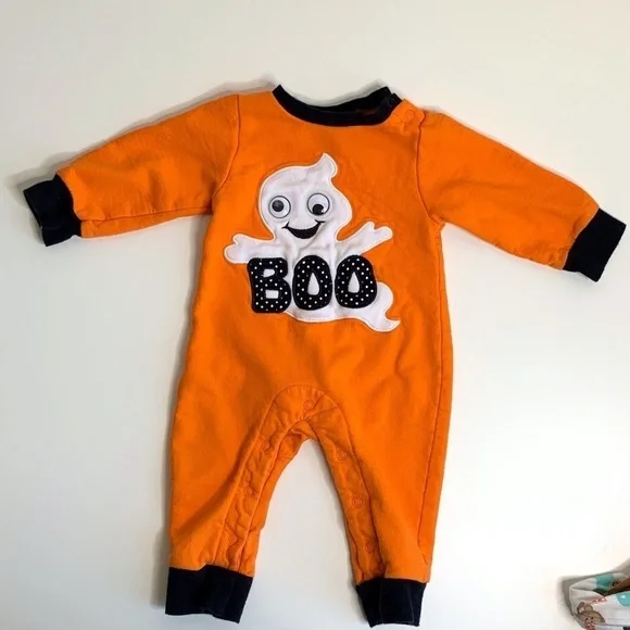 HALLOWEEN SWEATSUIT ONE PIECE - SIZE 9 Months - Picture 2 of 8
